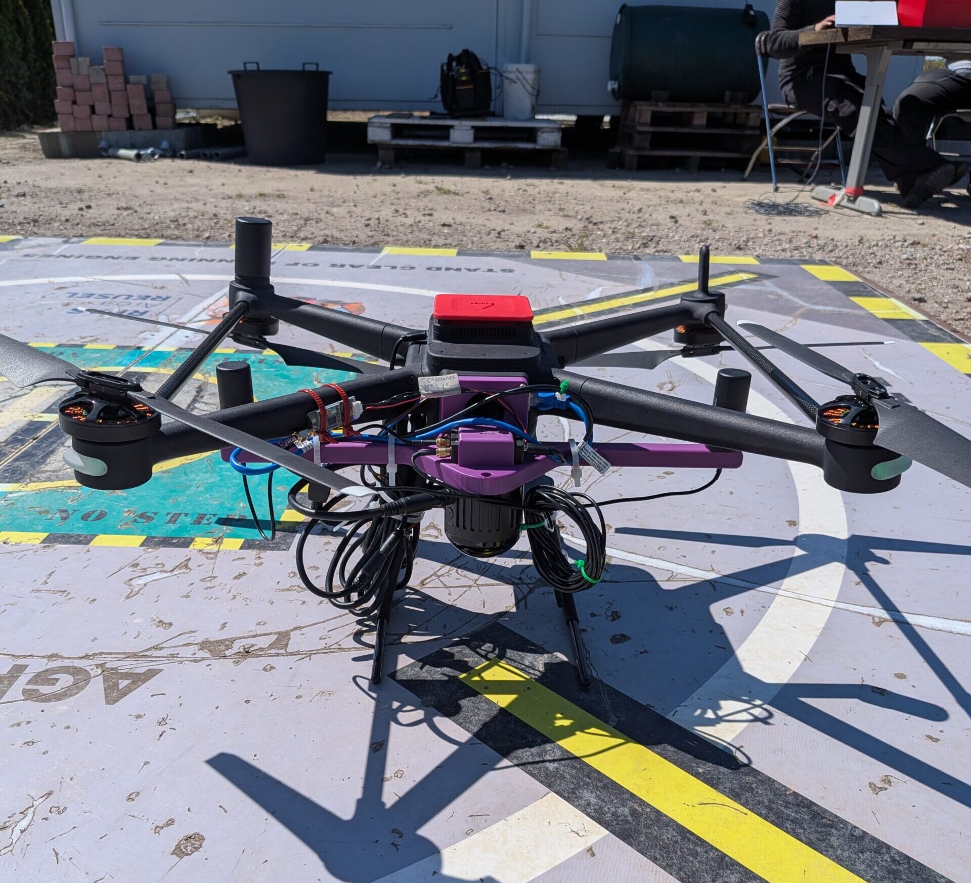Drone-based inspection for offshore platforms